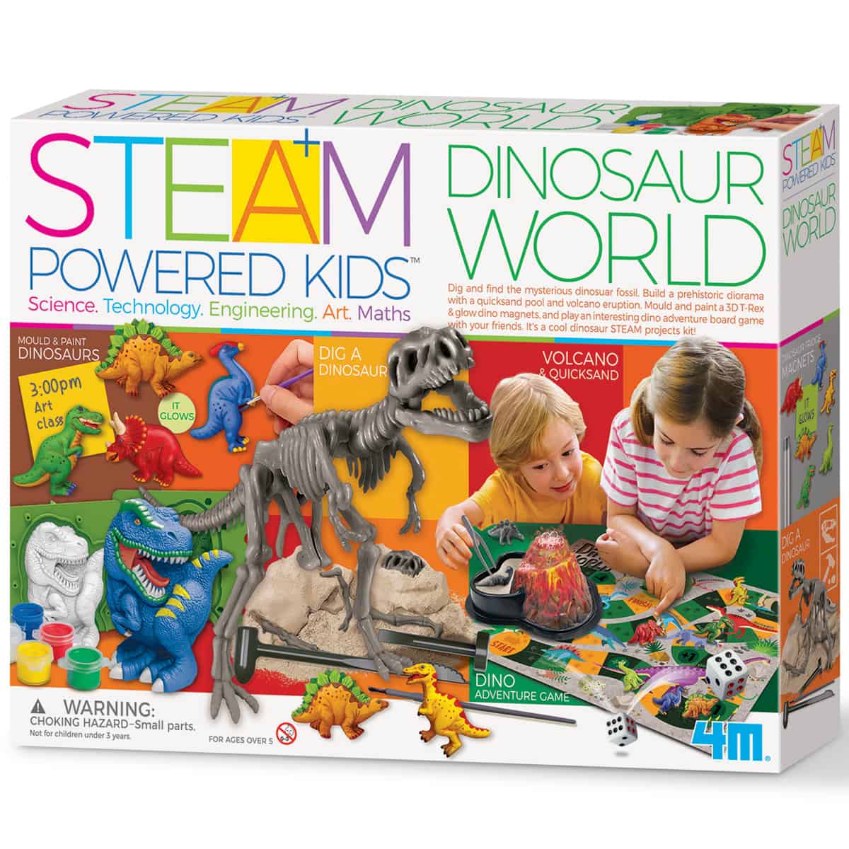 עולם הדינוזאורים ערכה מורחבת STEAM 4M - דוארט | DoArt
