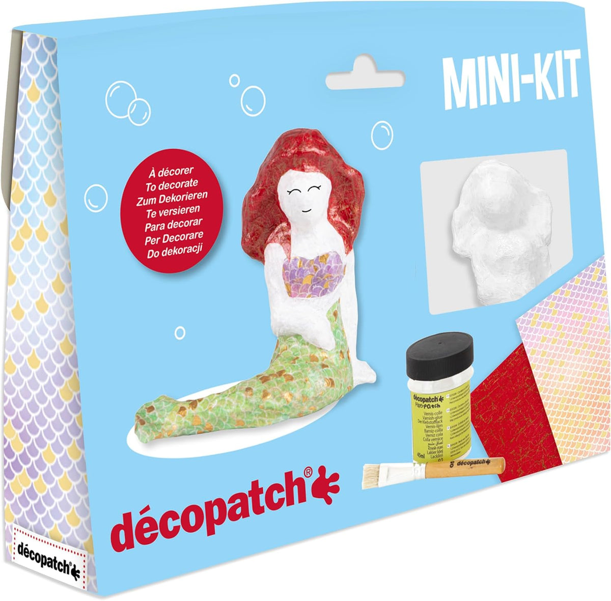 ערכת דקופאז' קטנה - בת הים DECOPATCH - דוארט | DoArt