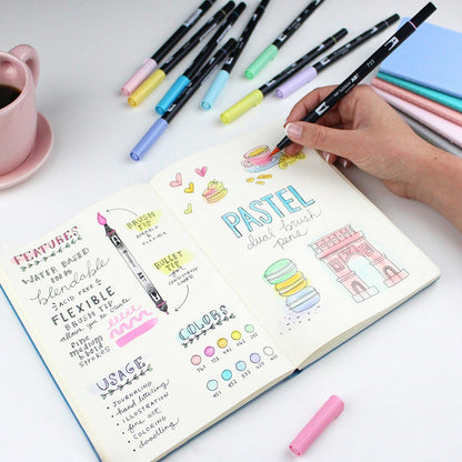 טומבו ABT טוש מכחול דו צדדי - TOMBOW PINK PUNCH 803