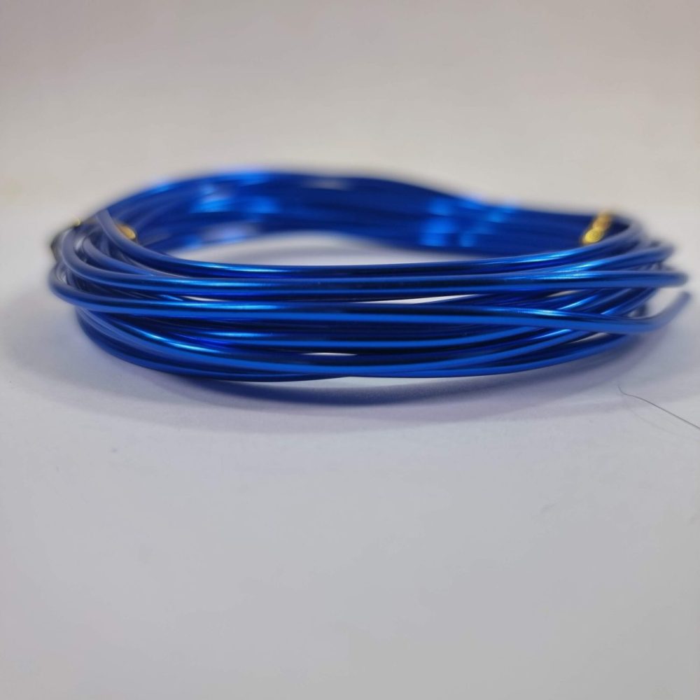 חוט אלומיניום 2 ממ 3.5 מטר – כחול