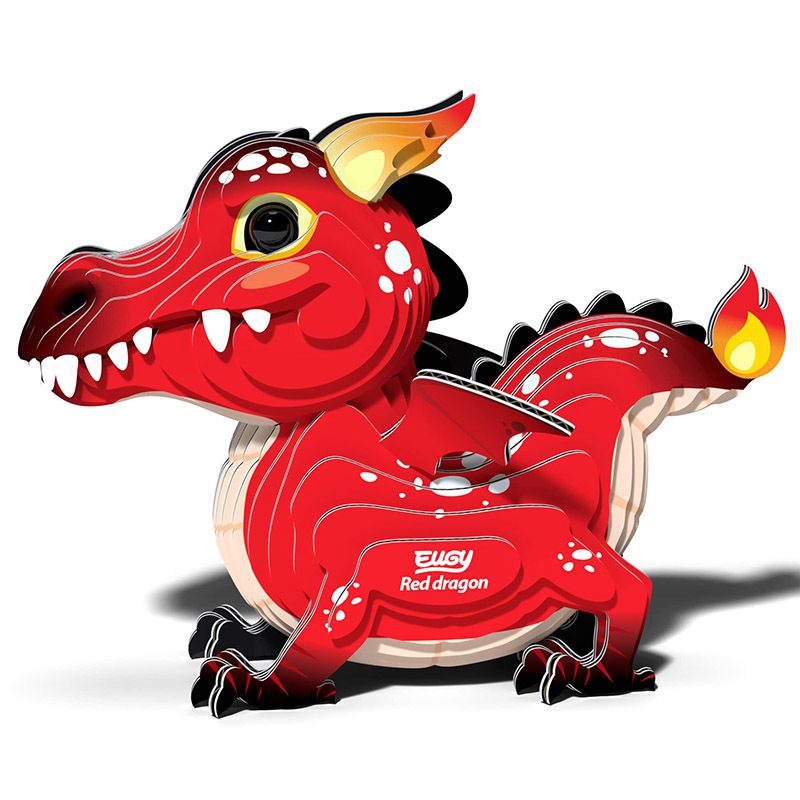 יוגי הרכבה 3D – דרקון אדום 085